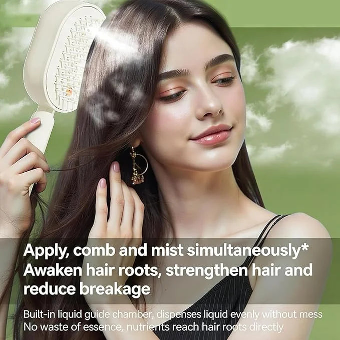 💨 Electric Steam Hair Brush 2-in-1 | فرشاة البخار الكهربائية للشعر 2 في 1
