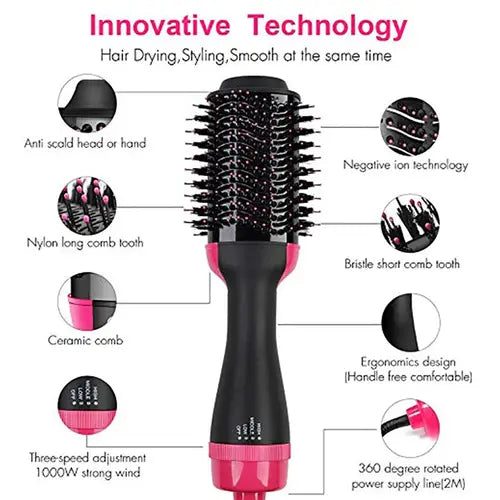 💨 3-in-1 One-Step Hair Dryer &amp; Styler | مجفف ومصفف الشعر 3 في 1